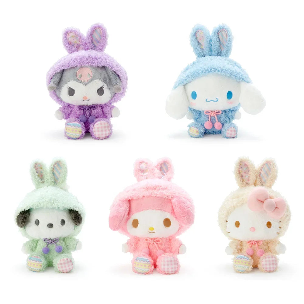 Sanrio Limited Kuromi Cinnamoroll Melody Plush Toy Doll Anime Kawaii Doll Pendant Collection Children's Birthday Festival Gift