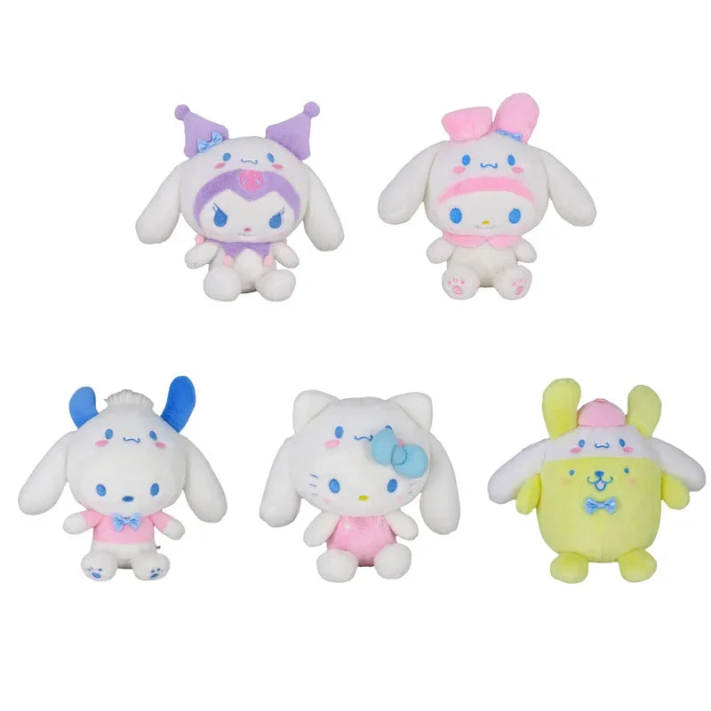 Sanrio Limited Kuromi Cinnamoroll Melody Plush Toy Doll Anime Kawaii Doll Pendant Collection Children's Birthday Festival Gift