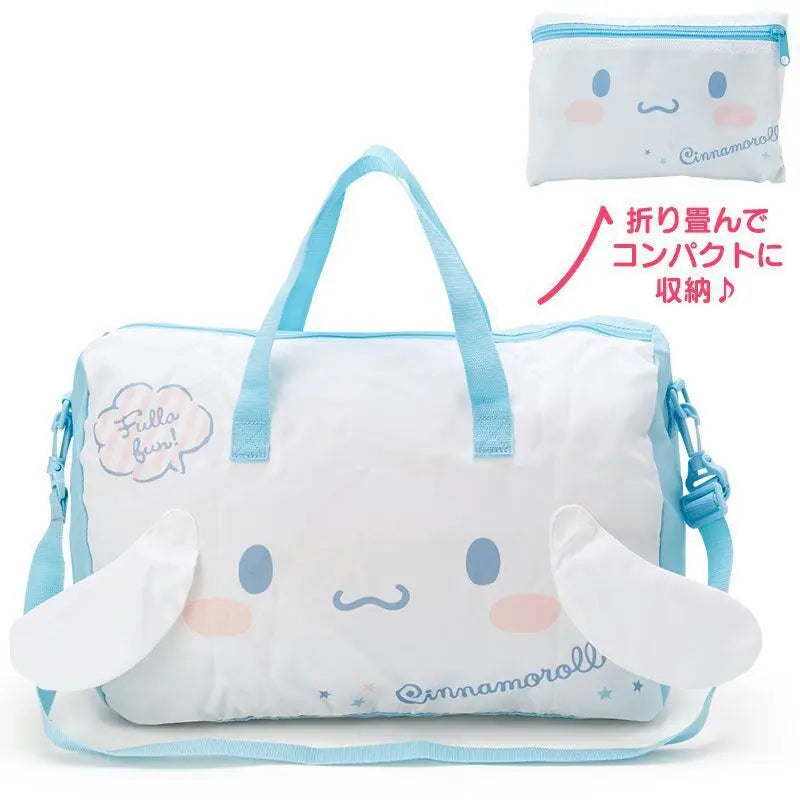 Sanrio Kuromi Luggage Bag Hello Kitty My Melody Cinnamoroll Portable Foldable Travel Duffel Bag Large Capacity